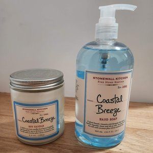 Stonewall Kitchen Coastal Breeze Hand Soap and Soy Candle